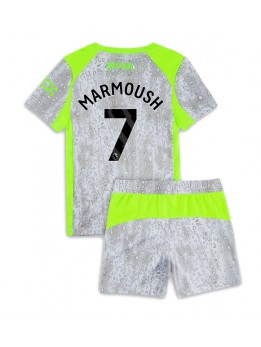 Manchester City Omar Marmoush #7 Replika Tredje Kläder Barn 2025-26 Kortärmad (+ byxor)